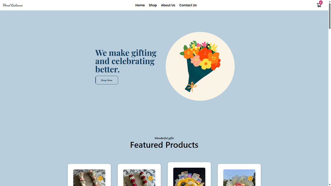 Floral Radiance | E-commerce